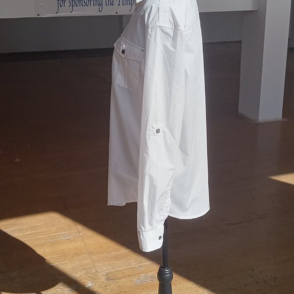 Bruno white button down long sleeve shirt - Picture 3 of 11